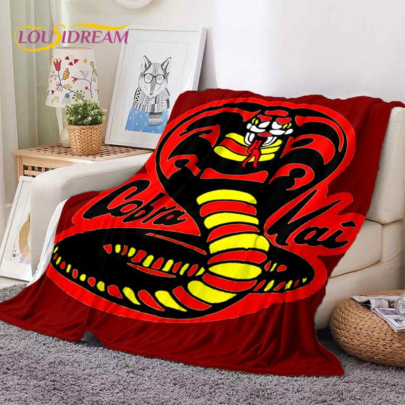 3D Cobra Kai Classics TV Amanda Karate Soft Flannel Blankets,Throw Blanket Comfortable Blanket for Picnic Beds Sofa Home Bedroom