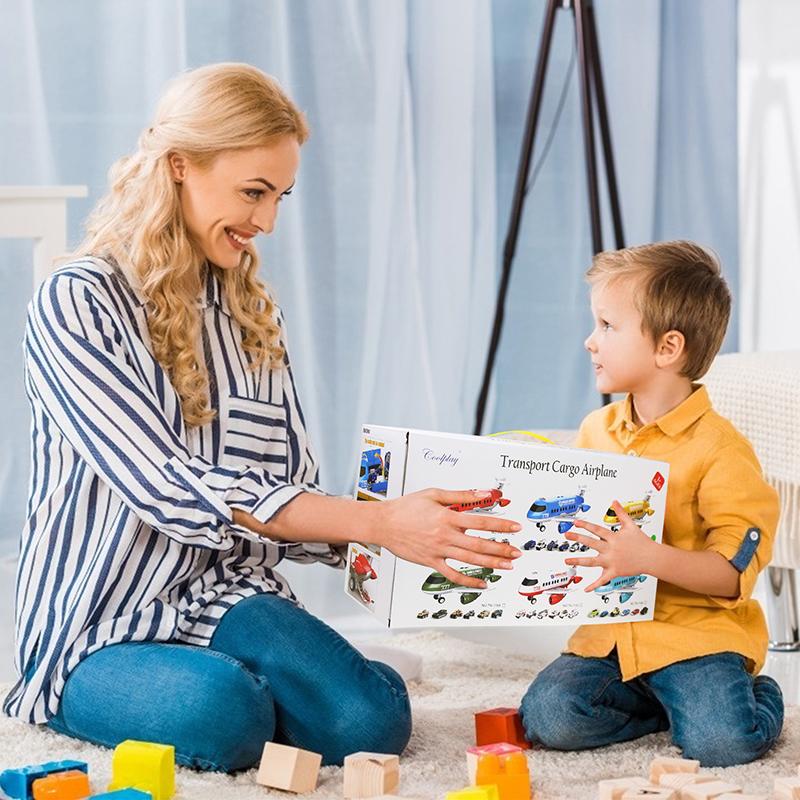 Toys Airplane Inertia Children's Toys Airplane Lighting Music Simulation Rail Passenger Airplane Children's Airplane Toys Gifts