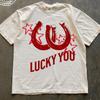 Lucky Horseshoe Shirt, Western Graphic Tee, Vintage Cowboy T Shirt, Good Luck Shirt, Retro Western Tee, Cowgirl Graphic Shirt