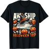 Aw Ship Halloween Trip Happy Halloween Spooky Pumpkin Cruise T-Shirt(1)