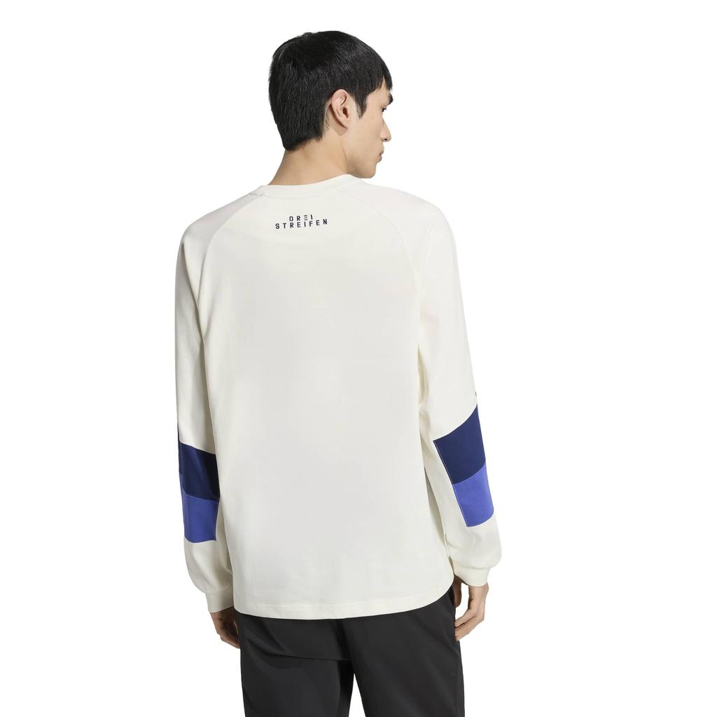 BRAND LOVE V7837 2L [Adidas] Long-Sleeve T-Shirt L/S Men's Off-White/Slate (KV5893)