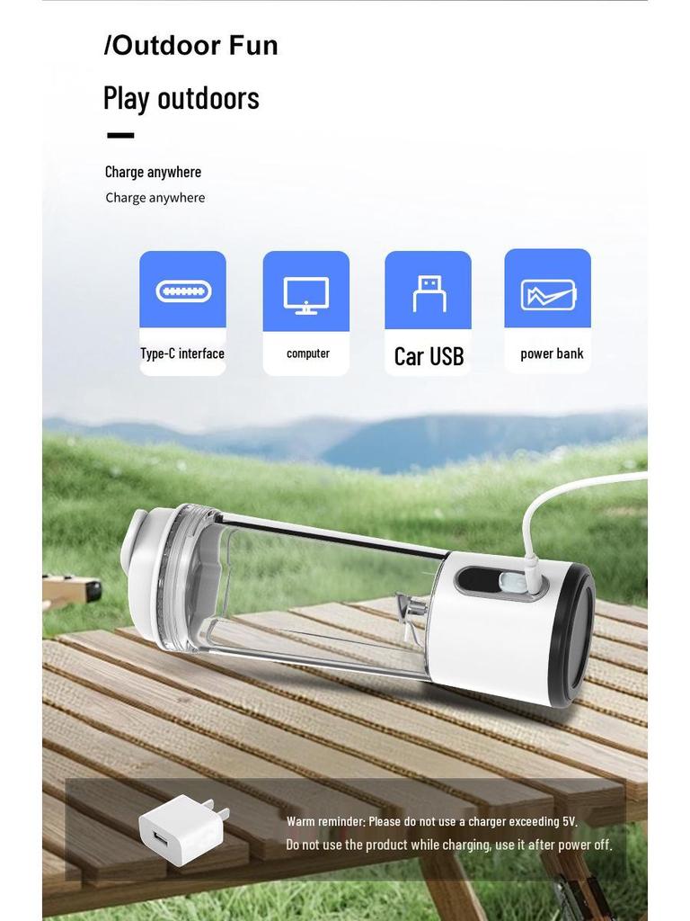 Portable Multifunctional Blender & Juicing Cup - 600ML Upgraded Ice Crushing Juicer