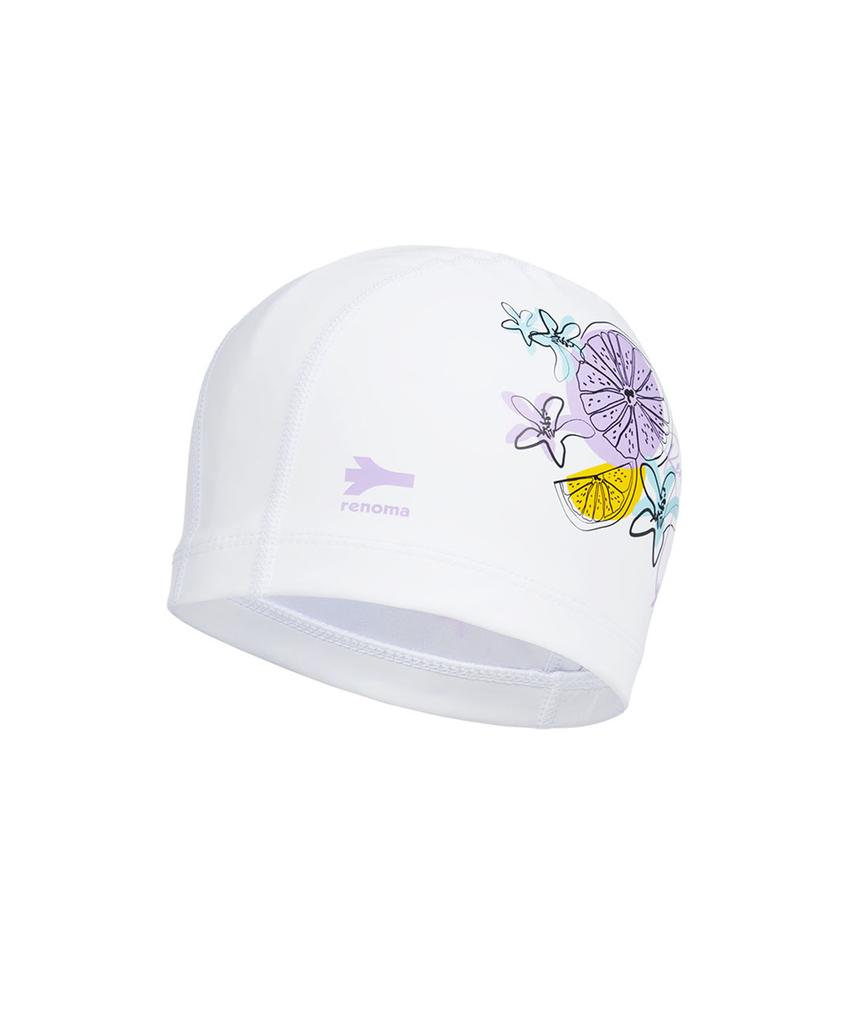 Lenomasuyeongbog Accessories Adult Fruit Flower Pu Swim Cap White Ro-Rc2E011-Wh