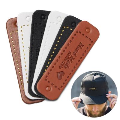20PCS DIY Hat Bag Decoration Bronzing Tags Leather Handmade Labels Garment Label Hand Made With Love