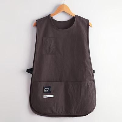 A Vest Style Apron with Two Deep Pockets, Suitable for Use In The Kitchen, Cooking, Painting, Gardening, Office, Pet Shops, Coffee Shops