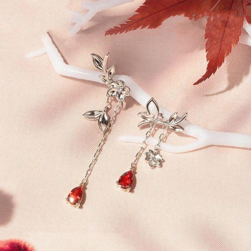 Heaven Official's Blessing Earrings Ear Studs Tian Guan Ci Fu Cosplay Figure Jewelry,Xielian,Hua Cheng Dangle Earrings