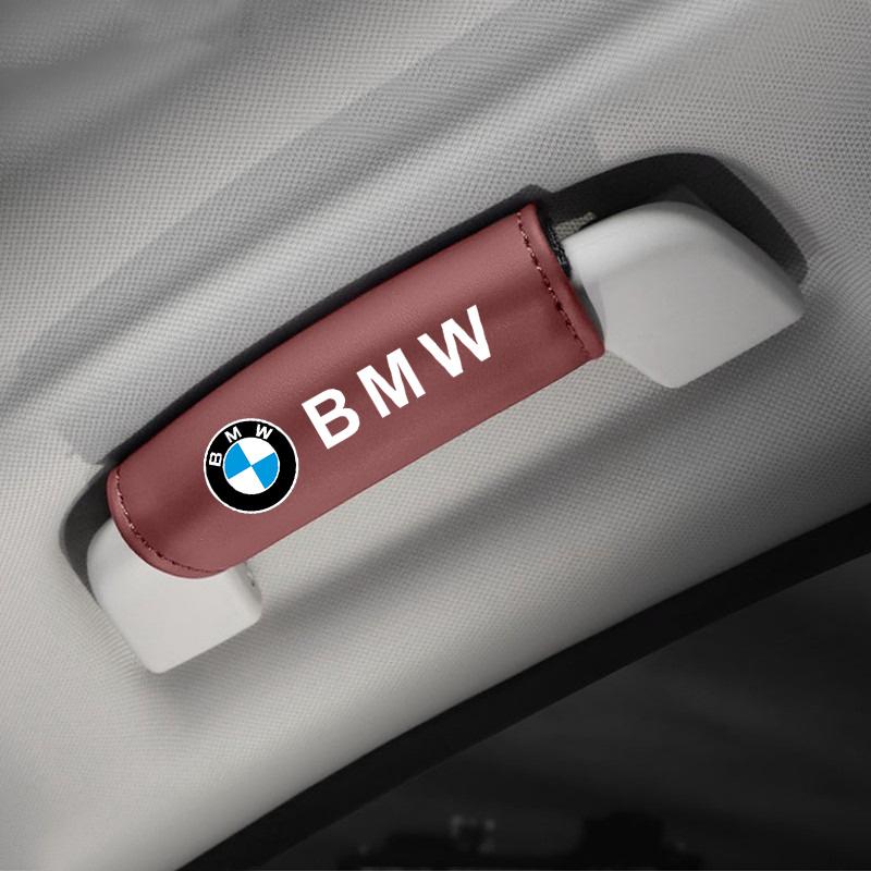 WKRA1 2pc Leather Car Roof Armrest Pull Cover Handle Glove For BMW X3 X5 X6 F30 F34 F10 F20 G20 G30 G01 G02 G05 F15 F16 1 3 5 7 Series