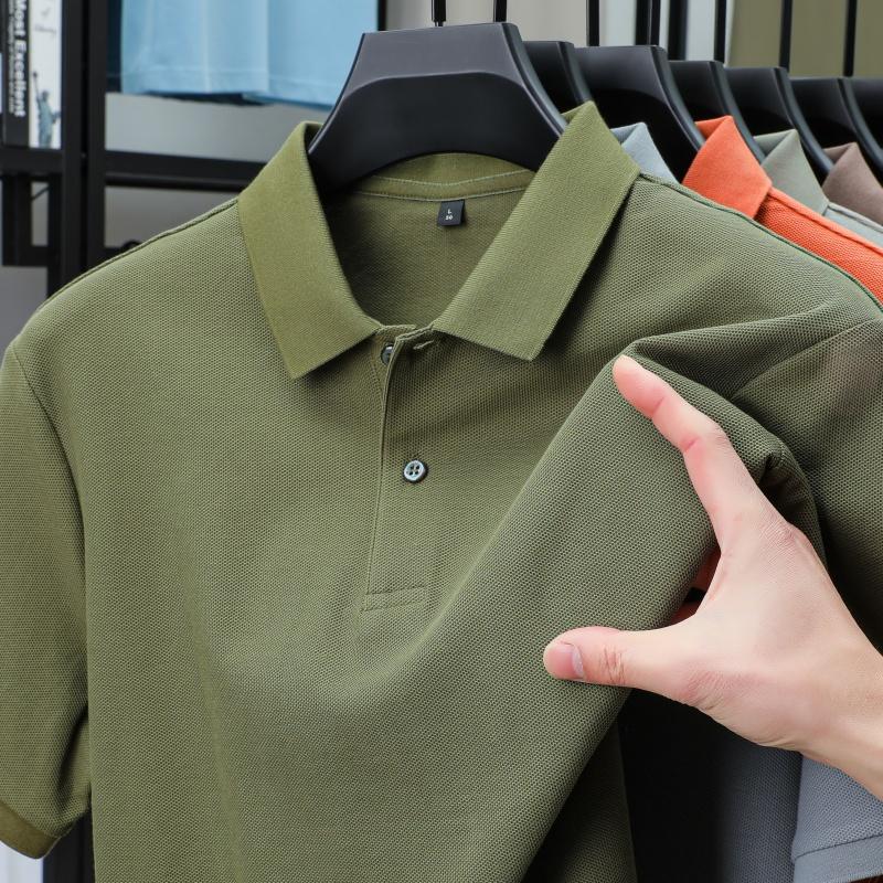 100% Pure Cotton Luxury Brand Men'S Long Sleeved Autumn Fashion Luxury Casual Comfortable Design Original Top-Level Golf T-Shirt