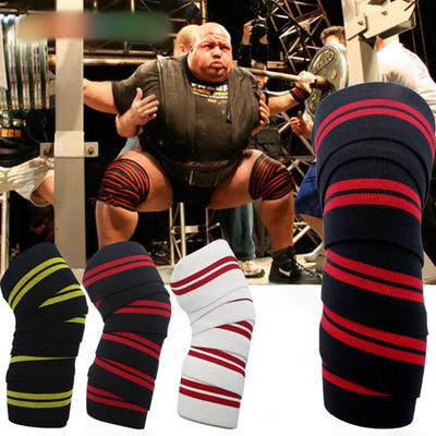 1pc Sports Knee Wraps Straps for Gym Workout Weightlifting Fitness Squats Training Elastic Knee Strap Sleeves Protector