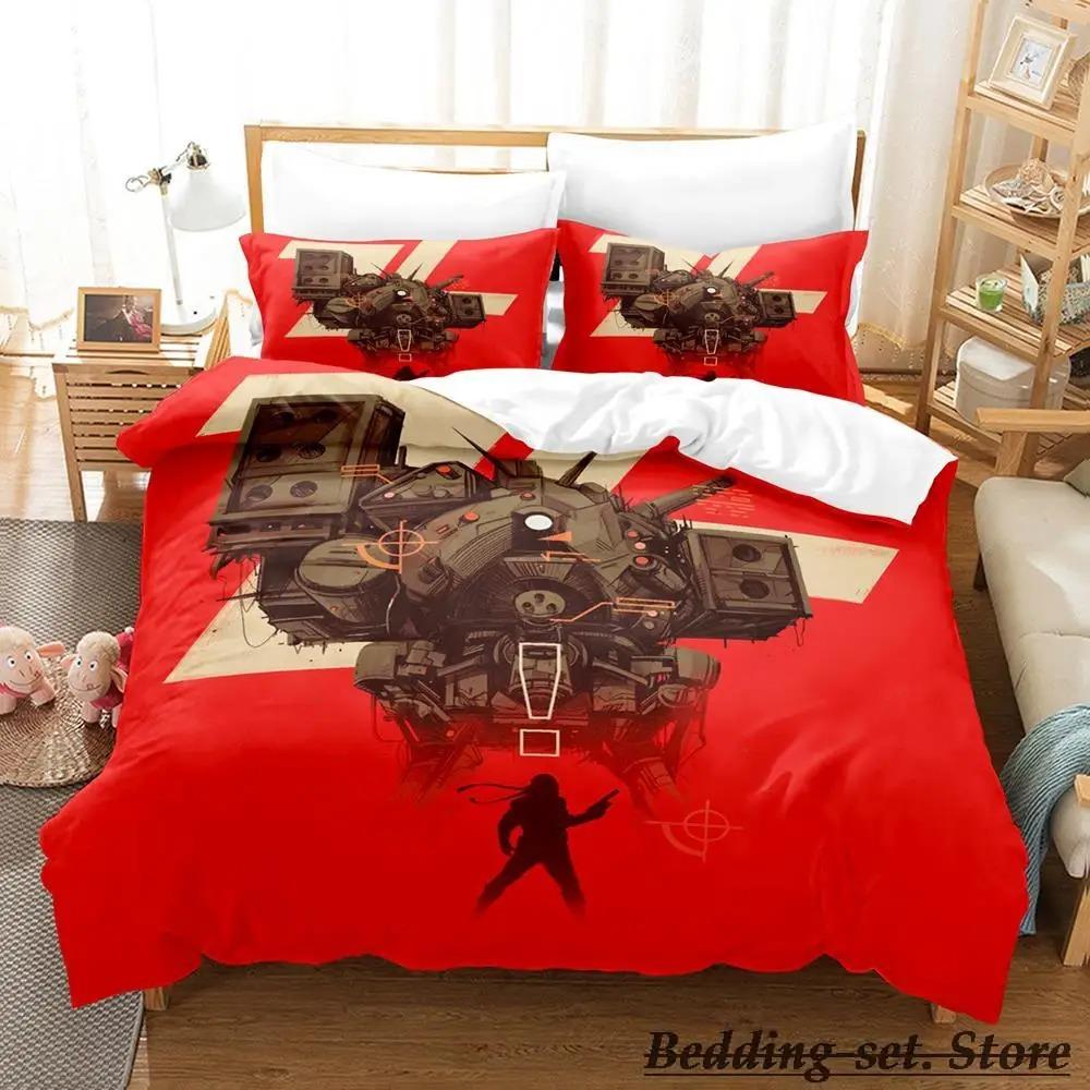 Gioco Metal Gear Solid Solid Snake Set Biancheria da Letto Singolo Piazza e Mezza Matrimoniale Queen King Size Set Letto Adulto Bambino Camera da Letto Set Copripiumino Anime