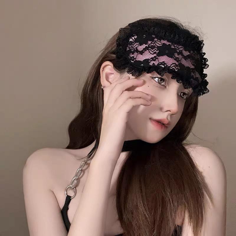 Masque pour les yeux en dentelle pour couples - Coquin, sexy et amusant