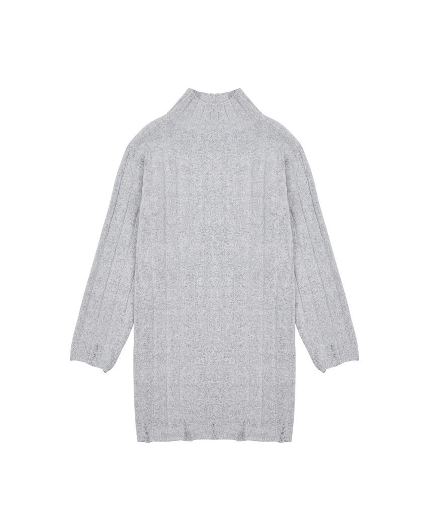 Latizen Lx Damage Knit Dress(Gray)