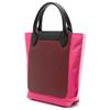 Longchamp Vorderseite Konkav Geprägtes Logo Nylon/Leder Schulter Crossbody Tote Tasche Damen Taschen Magenta 10263093J13
