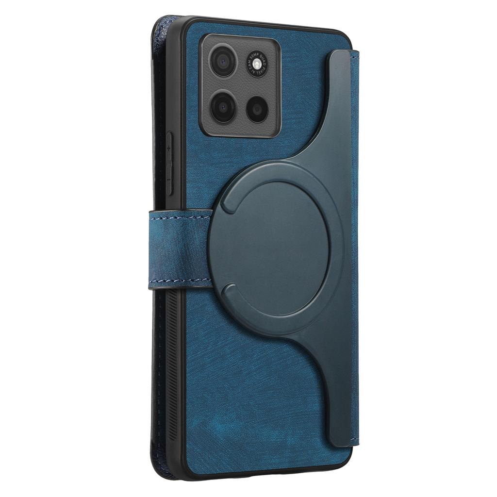 For Motorola Moto G15 4G Magnetic Case CASENEO Detachable Leather Phone Wallet Cover
