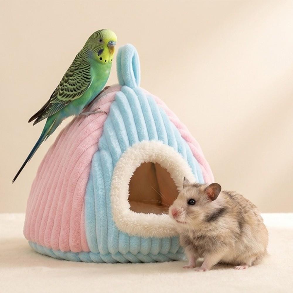 Bite Resistant Winter Bird House Warm Bird Hanging Hammock Windproof Bird Sleeping Nest Autumn