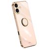 XINLI For iPhone 16 Plus Case Ring Kickstand Electroplating TPU Phone Cover