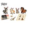 Beading Kit For Beginners Tiny 3D Beaded Animal Kit, Cute DIY with Colorful Beads and Easy Instructions, 4 Designs Handmade Jewelry Art Craft