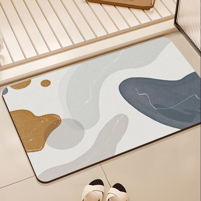 JANMEIJIA Bathroom Mat, Quick-Drying, Non-Slip, Absorbent Foot Mat for Bathroom Entrance, Home Use, Washroom Mat, 50*80cm