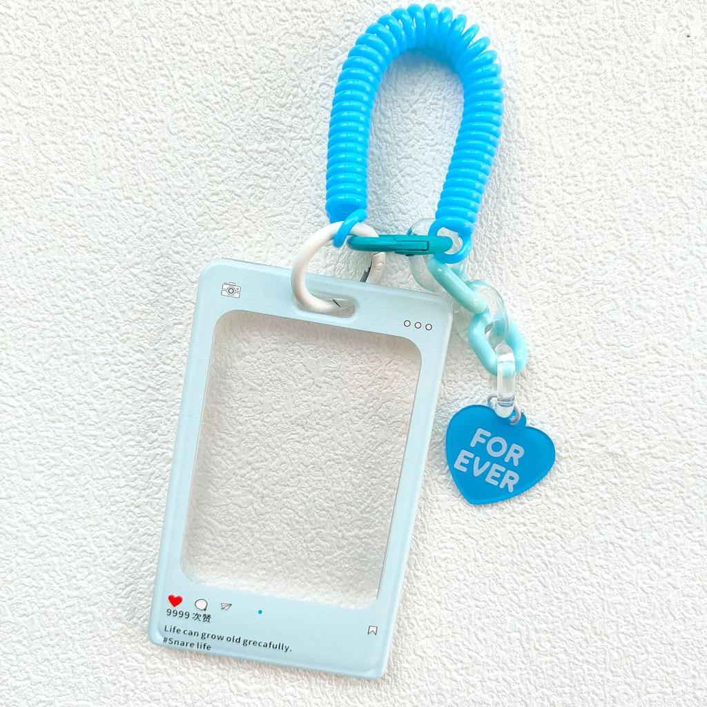 Card Note Storage Schoolbag Hook Transparent Card Holder Acrylic Crystal Card Holde Luggage Tag Hard Shell Anti-loss Card Case