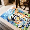 Bluey Sports Adventure Personalized Text Floor Mat Perfect for Decorate room Study room Balcony Playrooms Antislip Carpet Decorate Offices
