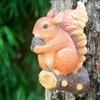 Outdoor Garden Decor: Creative Resin Squirrel Ornaments for Courtyard and Kindergarten.