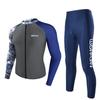 Herren UV-Schutz Rash Guard Set Schnelltrocknende Badebekleidung Schnorcheln Surfen Quallenabwehr Wassersport