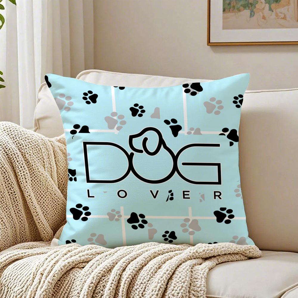 Animal Alphabet Cushion Cover Pillowcase Antidustmite Living Room Sofa Decor Cushion Room
