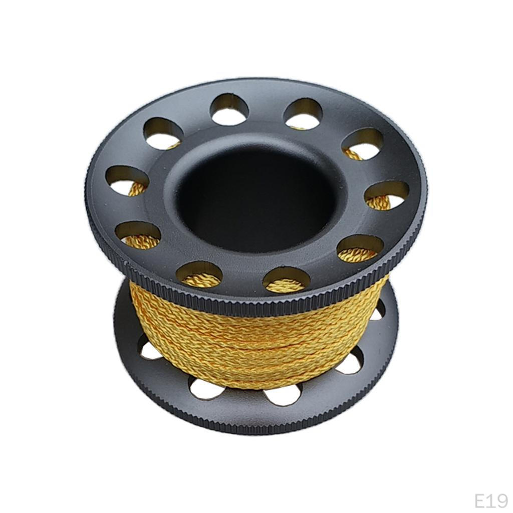 Scuba Diving Reel Snorkeling Safety Handle Spool Gray