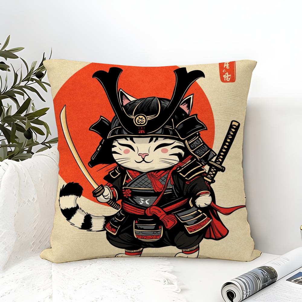 Cool cartoon Japanese ninjas Pillow Case linen pillow case sofa home decor cushion cover cushion cove