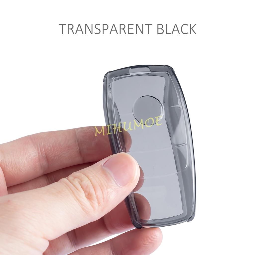2x Black/Clear Transparent Car Key Fob Case Cover For Mercedes Benz A C E S G Class GLC CLE CLA GLB GLS W177 W205 W463 C253 V167