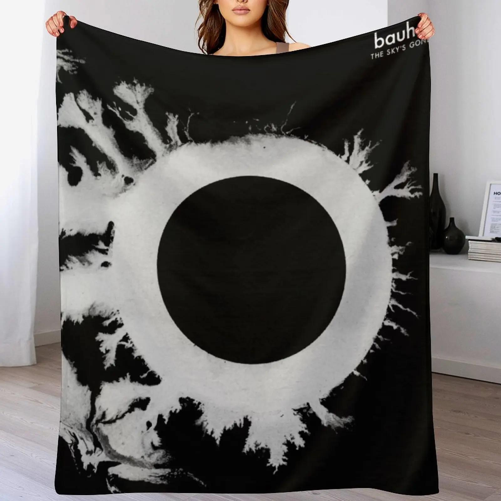 

Bauhaus the skys gone out post punk 80s retro black and white artwork Throw Blanket All Weather Soft Throw Blanket for Sofa 102x76cm(40x30in)