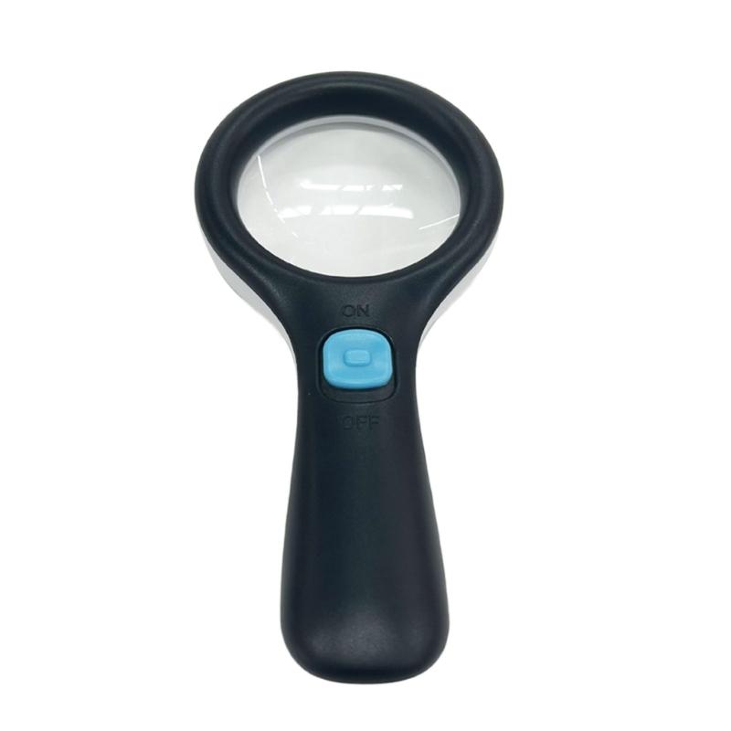 

3 LED Illuminates Magnifier 10X Strength Handheld Lightweight Design For Elderly Reading Children Nature Study