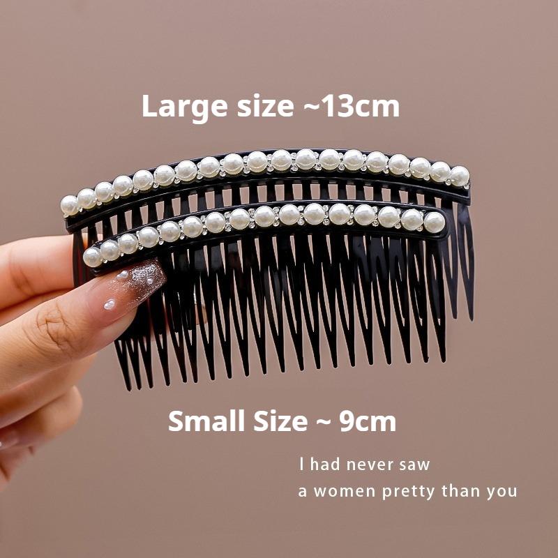 Stylish and Versatile Hair Clips for Women, Pearl Hair Combs for Wispy Hair, Bangs Clips, High-end Hair Accessories