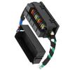 Car Modified Relay Fuse Box with Pre-Wires  High Temperature Resistant 11-way Fuse Box with 6 Relays and 11 Fuses
