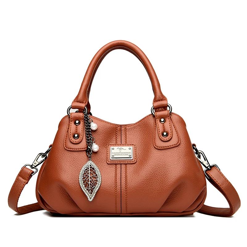 High Quality Soft Leather Purse Fashion Women Shoulder Messenger Bag Multi-pocket Wear-resistant Bag Luxury Ladies Handbag