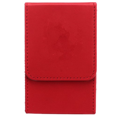 Portable Tarot Card Storage Case, Tarot Storage Box, Tarot Card Holder, PU Leather, Card Protection, Tarot Tool, Travel (Red)