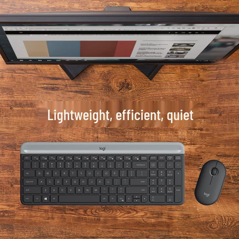 Logitech MK470 Slim Silent Wireless Keyboard Mouse Combo