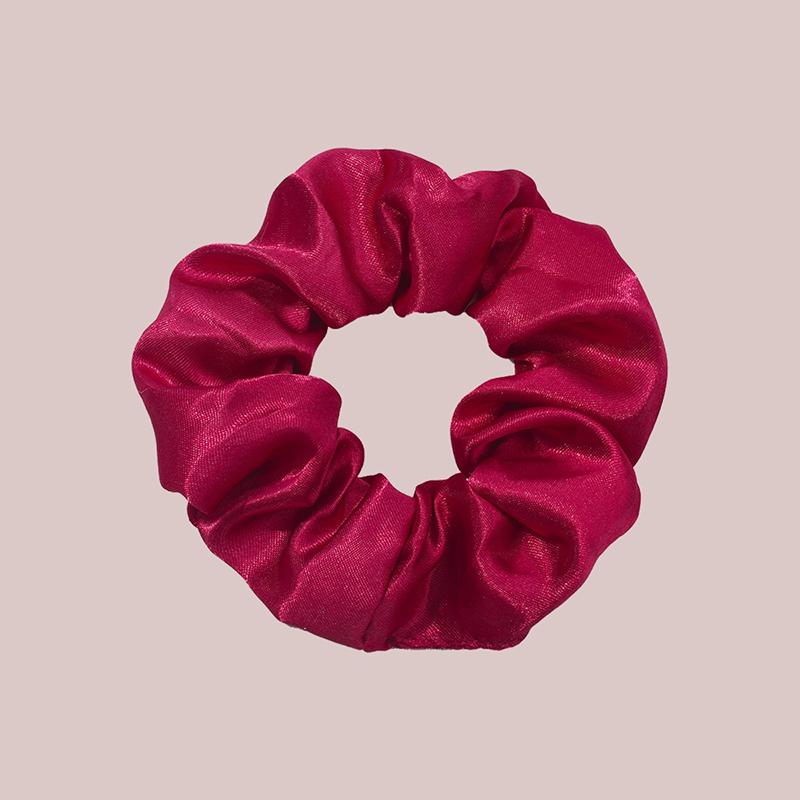 8Pcs  Satin Fabric Sausage Loop Hair Rings Set Solid Colour Fabric Loop Hair Rope Hair Scrunchies Scrunchy Black Coffee