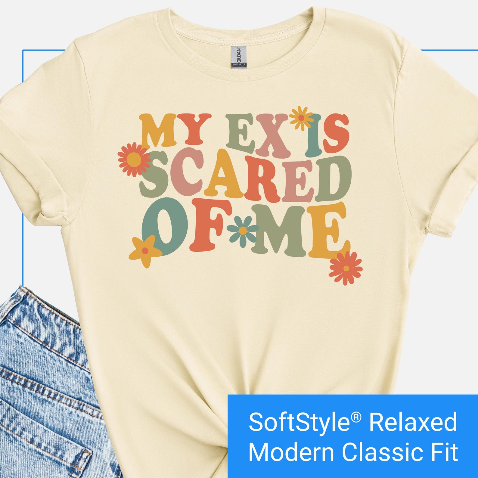 My Ex Is Scared Of Me Shirt, Crazy Ex Shirts, Funny Divorce T-Shirt Gift, Breakup Tshirt, Retro Revenge Shirt, Relationship Breakup Tee S