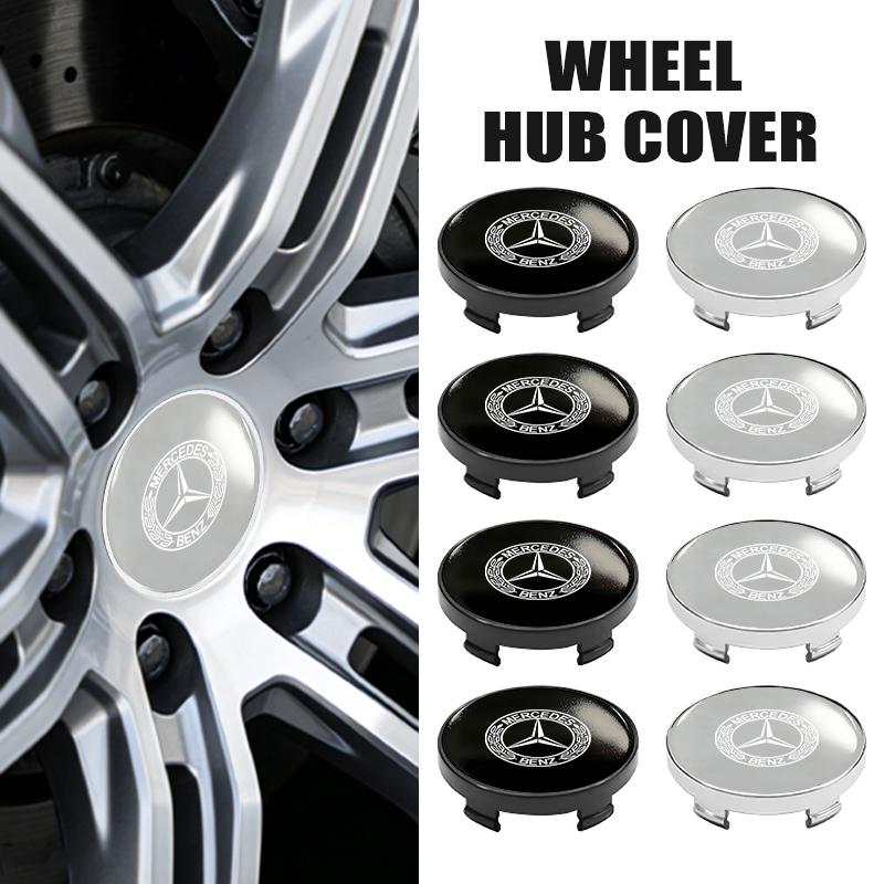 For Benz Car Logo Wheel Center Hub Cap Badge Emblem Sticker Accessories Exclusive AMG SPRINTER V CLASS VIANO W124 W203 W204 GXU0