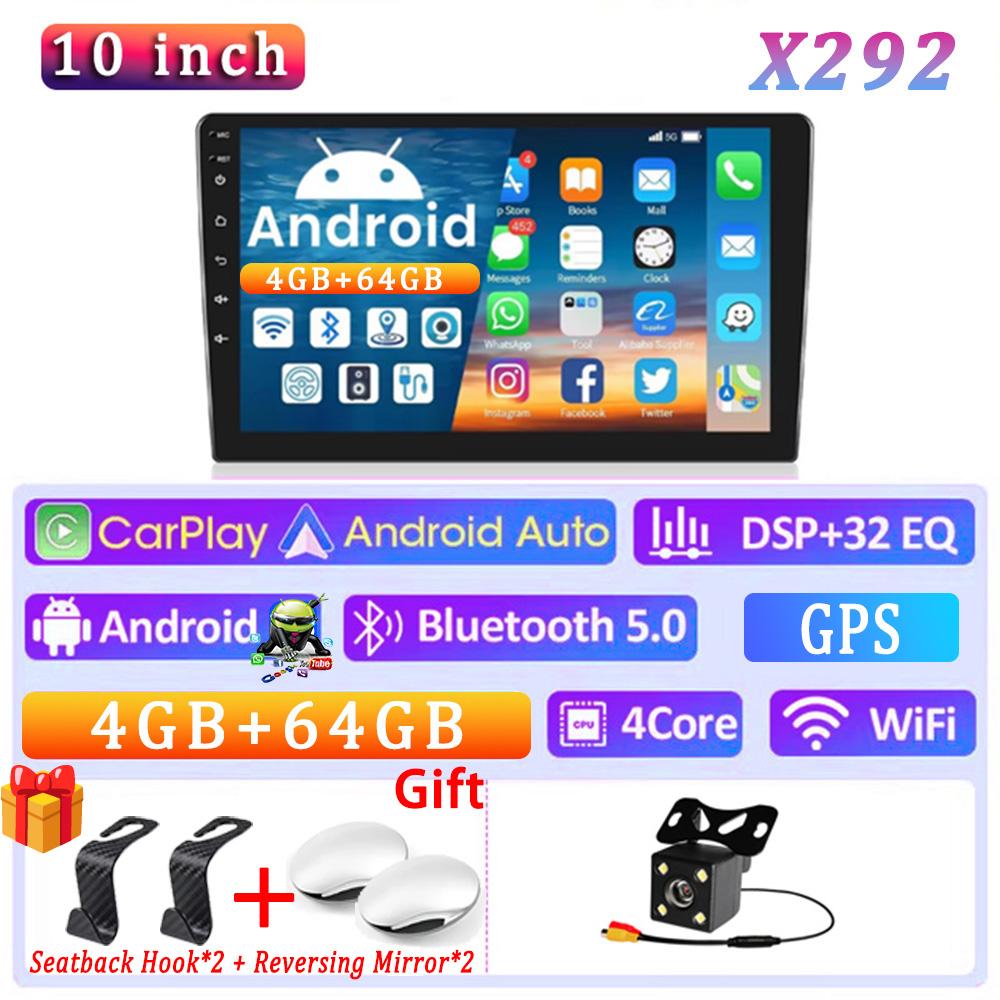 Universal Android 13 2Din Multimedia Player 7/9/10inch GPS WIFI Wireless CarPlay Android Auto Car Radio Stereo Receiver Player