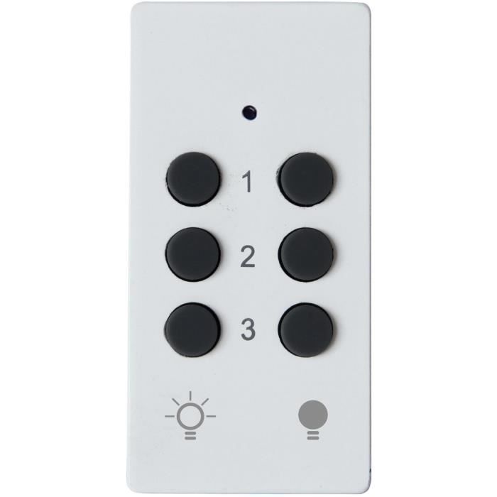 Kit 3 Prises Télécommandées + Télécommande - GAO - 230 V - Blanc