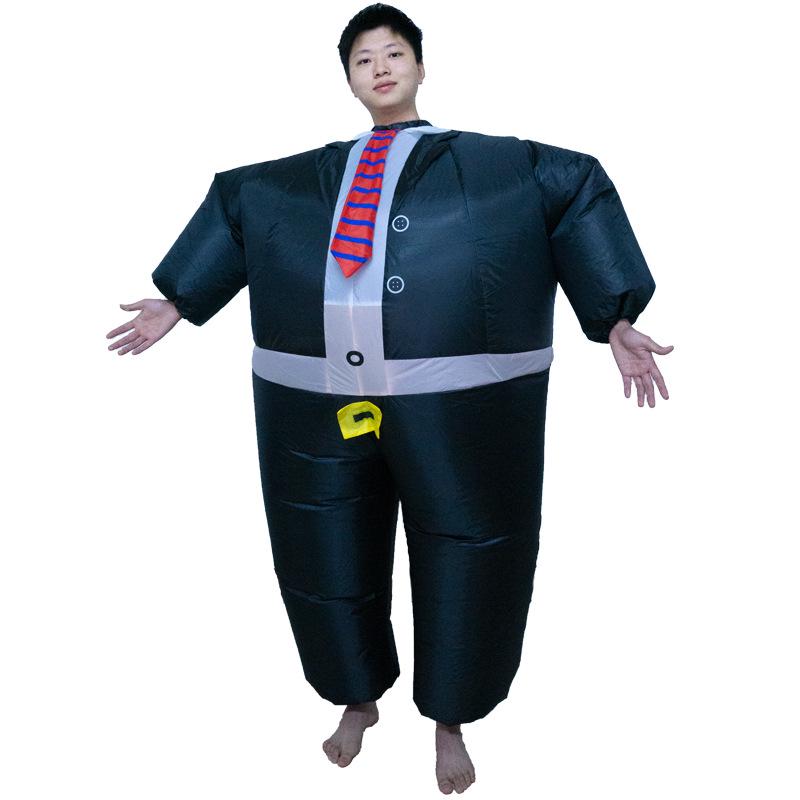 Męski nadmuchiwany kostium grubasa na Halloween, wieczory kawalerskie i bale przebierańców