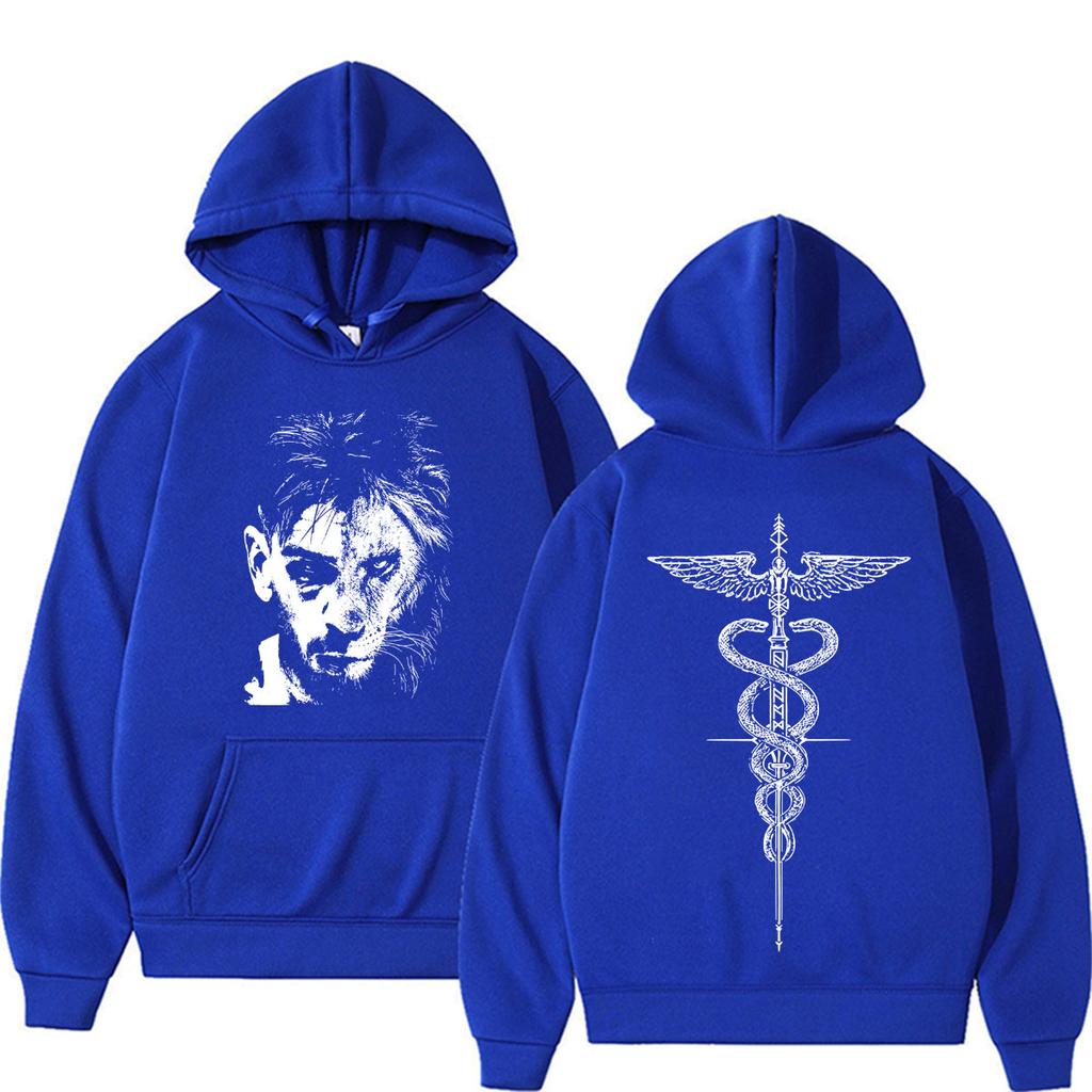 El Matador Ilia Topuria Tattoo Graphic Hoodies Men Women Harajuku Classic Gothic Sweatshirt Oversized Hoodie