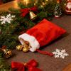 Christmas Candy Snack Gifts Bag Red Velvet Drawstrings Packaging Bags Stockings Pouches Storage Holders Festive Party Favors
