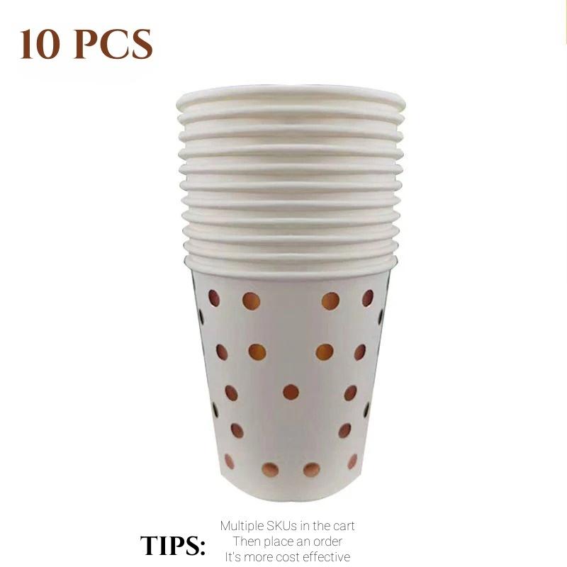 Rose Gold Party Tableware Kit Table Cloth Knife Fork Spoon Paper Cup Plate Straws Baby Shower Wedding Birthday Party Decorations