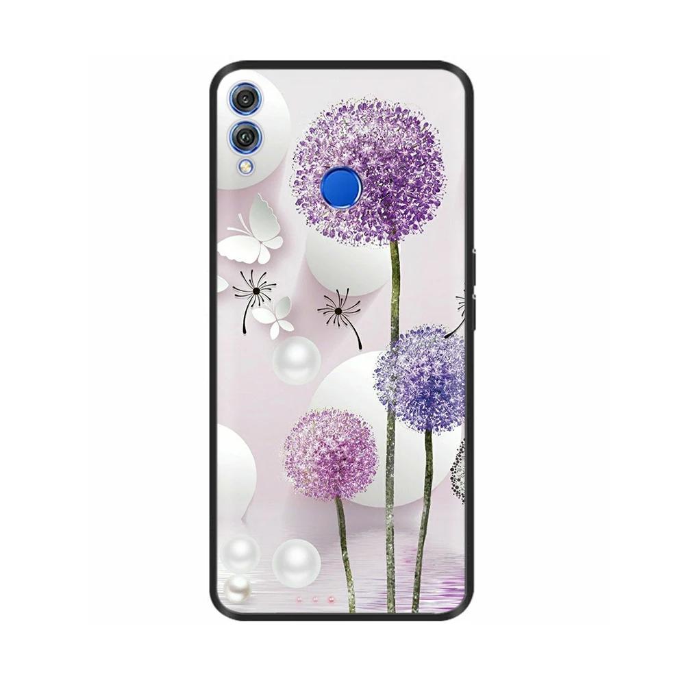 Shockproof Cover For Honor 8X Case Soft TPU Silicone Back Cover For Huawei Honor 8X Cases Honor8X Animals Painted Cover Fundas