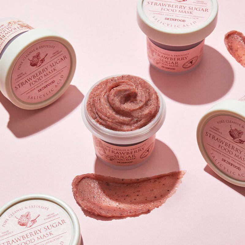 SKINFOOD [Pore Smoothing Wash-Off Pack] Strawberry Sugar Food Mask 120g single type