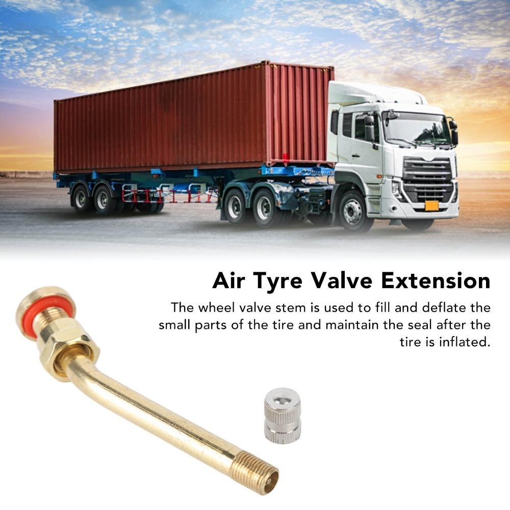 20PCS With Rubber Seal Tire Valve Stem Copper Tire Valve Extension Tubeless Tire Repair V3-20-5