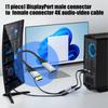 Aluminum  To HDTV Adapter Cable For Clear 4K30Hz Video And Music Transmission On Multiple Devices Projector